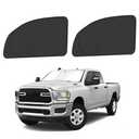 ULROLIT Front Side Window Sun Shade for 2010-2025 Dodge RAM 2500 3500 Quad Cab Crew Cab Mega Cab 4Door, Foldable Window Sunshade Sun Visor Protector, Side Window Shades Blocks UV Rays Heat, Pack of 2