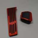 2PCS Anti-Slip No Drilling Aluminum Brake Gas Pedal Pad Cover,Compatible with BMW Series X3 X4 X5 X6 X7,F20 F21 F22 F23 G30G31 F30F31 G20 G21 F12 G32 G11 G12 F25 G01 F26 G02 F15 G05 G07(Red)