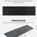 FINEHOUS Outdoor Stair Treads Non-Slip 35x10 (6-Pack) Carpet Treads with Rubber Backing Floral Grey