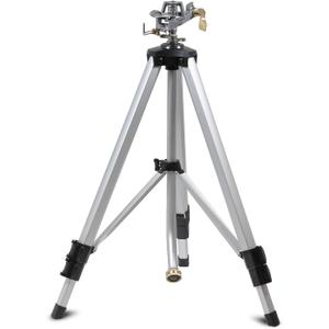 YAMATIC Tripod Impact Sprinkler, Adjustable 2150 in Lawn Sprinkler with Metal Pulsating Head, Up to 90 ft Spray Distance, 360 Coverage for Large Yard, Garden & Landscape Watering