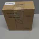 SUNVIE 2 Pack Uplighting Indoor Floor Can Light, 5W Up Lights with 2700K LED GU10 Bulbs, Uplights Floor Spot Lights Indoor for Home Accent Lighting, 5.9 FT Plug Cord & Foot Switch (White)