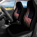 GePrint Classic American Flag Car Seat Covers Front and Rear Bench Protector Full Set Universal Fit Durable W