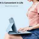 Galaxy Tab A11/A9 (8.7 Inch) Keyboard Case with S Pen Holder, Slim Round Key Cute Candy Magnetically Detachable Wireless Bluetooth Keyboard Cover, Mint Green