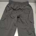 Women's Hiking Cargo Pants Quick Dry Lightweight Elastic Waist Outdoor Trail Safari Golf Casual (Gray, S)