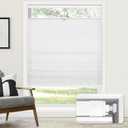 LazBlinds No Tools No Drill Cordless Cellular Shades, Top Down Bottom Up (TDBU) Honeycomb Shades for Home, Light Filtering Thermal Insulation Blinds for Windows, 33" W x 48" H, White