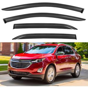 Window Visors Rain Guards Shield for 2018-2024 Chevrolet Equinox, Out-Channel Window Vent Wind Deflectors Visors Shades for 18-24 Chevy Equinox