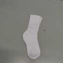 Santgoo Boys Athletic Socks Half Cushioned Quarter 7-10 Ankle Socks Kids Cotton Low Cut Sport Sock White 6 Pack