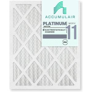Accumulair Platinum 24x36x1 (23.5x35.5) MERV 11 Air Filter/Furnace Filters (6 pack)