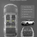 3W Floor Mats & Cargo Liner & Seatback Mats Fit for 2022-2025 2026 Jeep Grand Cherokee WL/4xe 5-Seat Only, (NOT for WK2 or L), TPE All Weather Heavy Duty Car Accessories