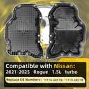 Upgraded Engine Oil Pan 111106RC1B Compatible with Nissan Rogue 1.5L 2021 2022 2023 2024 2025 Replaces 11110-6RC1B