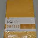 Minimalism Art, Premium Hard Cover Notebook Journal, X-Large Size, Master A4 8.3" x 11.4", 186 Numbered Pages, Gusseted Pocket, Ribbon Bookmark, Extra Thick Ink-Proof Paper 120gsm (Dotted, Amber)