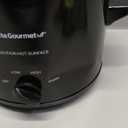 Elite Gourmet MST239X Electric Round Slow Cooker, Adjustable Temp, Entrees, Sauces, Stews & Dips, Dishwasher Safe Glass Lid & Crock, 2 Quart, Black