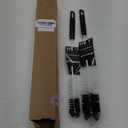 Coralpearl Bottle Brushes Thin Long Handle X 2, Utility Skinny Wire Cleaner Set Big Small, Bendable Flexible for Cleaning Narrow Neck Water, Beer, Wine, Baby Bottles, Pipes, Tubes, Hoses, and Flasks