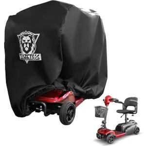 XYZCTEM 600D Waterproof Scooter Cover Black Power Assisted Mobility Scooter Cover (48 inch Length)