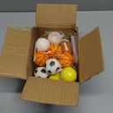 28 Pack Sports Stress Balls for Kids 4-8 8-12,Goodie Bag Stuffers Soccer Football Squeeze Fidget Relief Toys for Kids Pinata Stuffers,Classroom Prizes,Birthday Gifts,Sport Party Foam Bouncy Balls