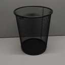 Mind Reader Mesh Trash Can, 1 Piece, Waste Paper Basket, Round, Office, Metal Mesh, 11.5" L x 11.5" W x 13.75" H, Black