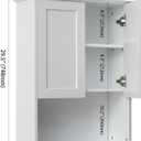 Bathroom Wall Medicine Cabinet with Soft-Close Buffering Hinges, 23x29