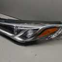 Left Headlight Assembly Compatible with 2015-2017 Hyundai Sonata SE/Sport/Limited/ECO, Driver Side Halogen Headlamp with Bulbs Clear Lens Black Housing Amber Reflector, 1 PC, 92101-C2050