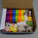 Letapapa Prefilled Easter Eggs with Animal Finger Puppets for Easter Basket Stuffers Fillers, Easter Party Favors for Kids Toddlers, Easter Eggs Hunt, School Classroom Rewards Supplies, 12 Pack