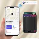 Miroddi Credit Card Holder with Find My, Premium Leather Small Wallet for Women, RFID Blocking Slim Card Wallet for Women Men, Minimalist Business Credit Card Wallet, Holds Up to 14 Cards, Black