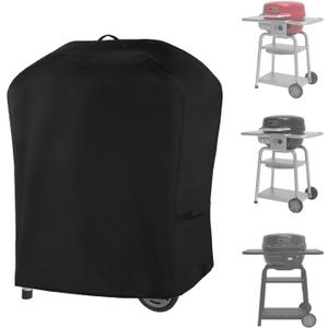 Cover for Charbroil Bistro Pro Electric Grill & Griddle, with Handle & Straps for 25302145 25302146 25302148 25302161, 600D Waterproof All Weather Resistant Electric Cover, Replace CB1250073P4