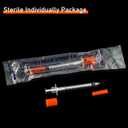 U-100 Syringe with Needle, 30G 1/2cc 5/16 Inch (8mm) Syringe, Individually Wrapped, Pack of 100