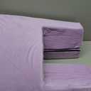 HOMBYS Adjustable Foam Crochet Pillow for Lap Support, Soft Velvet Reading & Gaming Pillow with Side Pocket and Elastic Band, Desk Pillow for Sofa, Bed & Floor, Heights for Adjusting (Purple)