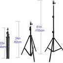 Tripod Stand, Mini Projector Stand,Lightweight Portable Projector Photography Stand Camera Tripod Adjustable Height 20" to 61" Floor Stand Holder, inculded 360 Rotatable Head Ball (Withstand 3pound)