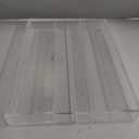 Expandable Kitchen Drawer Organizer Clear Acrylic Utensil Organizer Adjustable Acrylic Silverware Storage for Kitchen Drawers Silverware Flatware Knives(3-5 Compartments, 12 x 16 Inches)