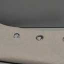 100% Blackout Curtains Pinch Pleated Curtains with White Silicone Coating for Bedroom, Living Room, 40 Width 88 Inch Long 1 Panel, Natural