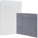 CA10163 Engine Air Filter and CF10374 Cabin Air Filter kit Compatible with 2005-2023 Toyota Tacoma L4 2.7L Replaces 17801-0C040 17801-YZZ04 87139-YZZ09 88508-04010