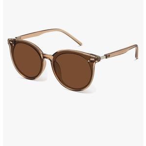 Livho Polarized Sunglasses, Retro & Oversized Shades for Women with Round Lenses