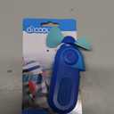 O2COOL Sport Misting Fan - Portable Pocket Size Battery Powered Cooling Fan With Carabiner Clip (Blue)