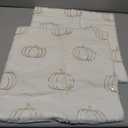 Tosleo Thanksgiving Pillow Covers 18x18 inch Set of 2 White Sequin Embroidery Pumpkins Pillow Cases Halloween Home Party Fall Decor Plush Pillowcases Cushion Covers for Sofa Bed Couch