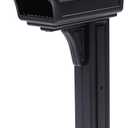 Architectural Mailboxes Gentry Plastic, Dual Access, Mailbox and Post Kit, GGC1B00AM, Black, Large Capacity