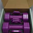 EQUIPRO Adjustable Dumbbell Set, 4 in 1 Free Weights Dumbbells Set for Women, Weights for Women at Home, 2lb 3lb 4lb 5lb with TPU Soft Rubber Handle for Home Gym Exercise Training