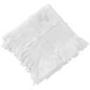 Booulfi Baby Blanket & Swaddle - Infant Receiving Blanket with Tassels for Newborns, Girls & Boys Gift (one size, 501043-white)
