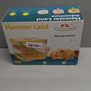 Hamiledyi Portable Hamster Cage 2 Layers Dwarf Hamster Habitat Small Animal Travel Cage with Exercise Wheel Hamster Enclosure Mouse Cage for Hamsters Mice Gerbils or Other Tiny Pets (Blue)