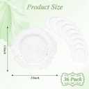 36 Pack White Charger Plates, Reef Chargers for Dinner Plates, 13 inches