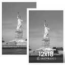 ENJOYBASICS 12x18 Picture Frame, Display for 12 x 18 Poster, Wall Gallery Photo Frames, White, 2 Pack