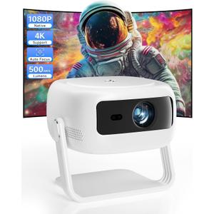 XIAPIPRO 400ANSI 1080P Full HD Projector, Home Theater Projector with WiFi & Bluetooth, LED Projector for Movies, Gaming, and Outdoor Use  Compatible with TV Stick, Laptop, Smartphone, USB, HDMI