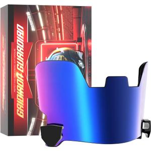 Football Helmet Visor for Helmets, Impact-Resistant Eye Protection for Youth & Adult Football Players (Blue)