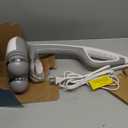 Homedics Back Massager  Heated Automatic Percussion Back, Body and Neck Massager with Duel Pivoting Heads, Interchangeable Nodes, for Shoulders, Legs and Feet, White