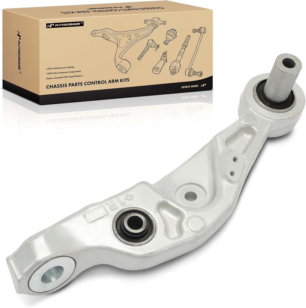 A-Premium Front Right Rearward Lower Control Arm, with Bushing, Compatible with Lexus LS460 2007-2012