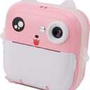 Digital Print Camera for Kids, 1080P Instant Camera for Children, Kids Camcorder Toddler Camera with Print Paper, Support Automatic Focus (Pink)
