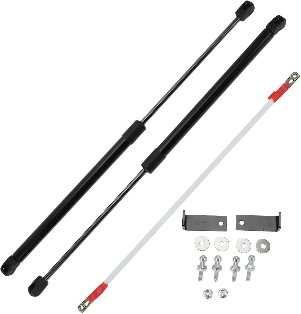 Lift Supports Struts for Honda CR-V 2017-2022 Front Hood Gas Spring Black with Connecting Wire,Mounting Bracket,Gasket 2Set