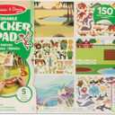 Melissa & Doug Reusable Sticker Pad: Habitats - 150+ Stickers Kids Animal Activities, Restickable Animals Sticker Book, Animal Habitats Removable Stickers for Kids Ages 4+ - FSC-Certified Materials