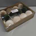 12 Pcs Velvet Christmas Balls Bulk Shatterproof Christmas Balls Xmas Plastic Decorative Hanging Ornaments Set for Xmas Tree Holiday Home Party Decorations (Khaki, Creamy White, Green, 3.15 inch)