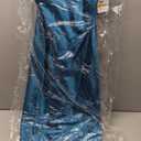 MORGAN AND CO. Strapless Satin Dress W/Fold Over Neckline & Back Zipper Closure (3, Teal)