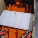 VEVOR TF23 Hydraulic Lift Table Cart, 500lbs Capacity 28.5" with 4 Wheels and Non-Slip Pad, for Material Handling and Transportation, Orange